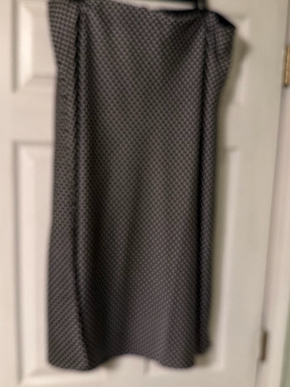J. Crew Grey Patterned Midi Dress